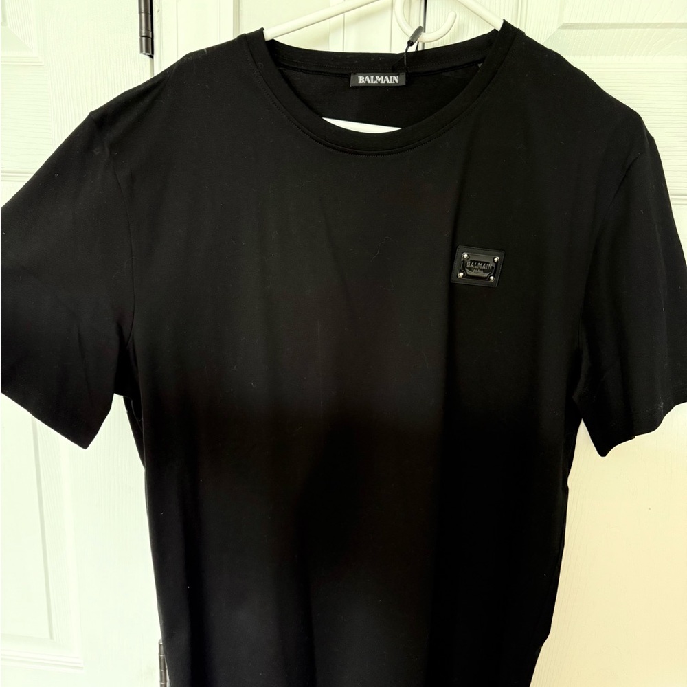 Balmain Black Short Sleeve Tee